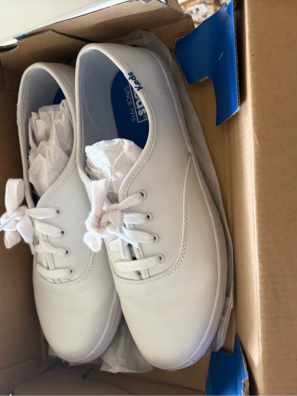 Keds White Low-Top Lace-Up Sneakers